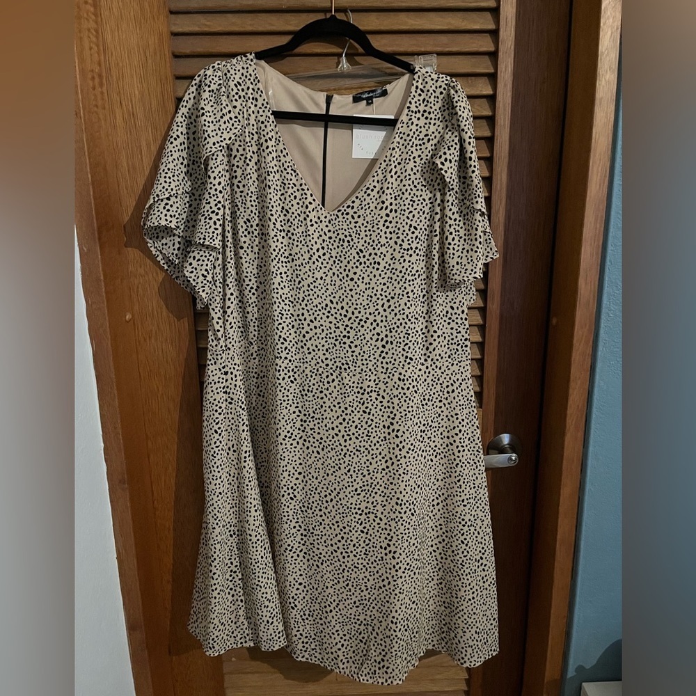 NWT 1X Animal Print Dress